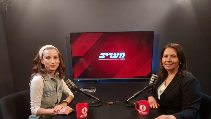 אנה ברסקי, כתבת פוליטית-מדינית וגילה גמליאל שרת החדשנות, המדע והטכנולוגיה וח''כית מטעם הליכוד (צילום: מעריב אונליין)