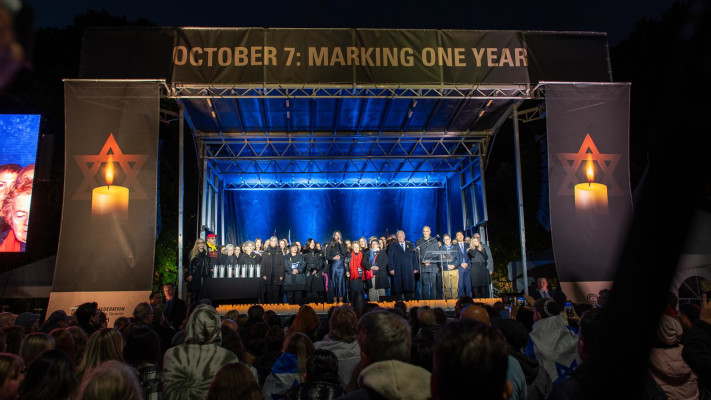 אירוע זיכרון בקנדה (צילום: מגבית קנדה