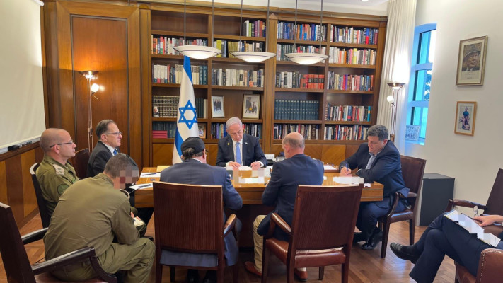 ראש הממשלה בנימין נתניהו בשיחה עם נשיא ארצות-הברית ג'ו ביידן, בלשכת ראש הממשלה בירושלים (צילום: לשכת ראש הממשלה)