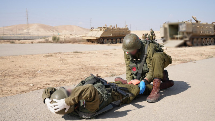 פצוע  (צילום: דובר צהל)