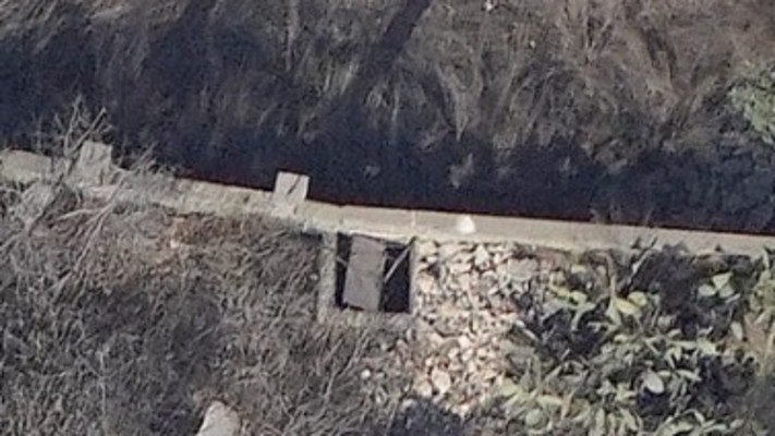 פיר חיזבאללה שאותר בדרום לבנון (צילום: דובר צה''ל)