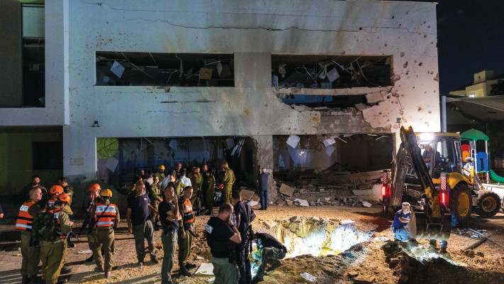 מקום פגיעת טיל איראני בגדרה