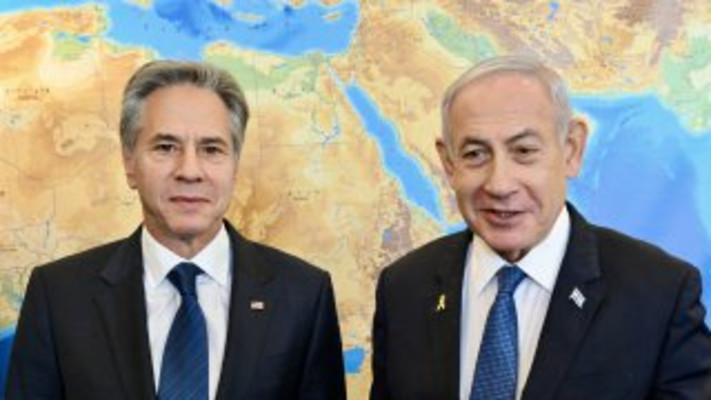 מזכיר המדינה האמריקאי אנתוני בלינקן נועד עם ראש ממשלת ישראל בנימין נתניהו (צילום: דוד אזגורי, שגרירות ארה''ב בישראל)