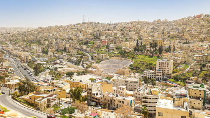 השטח האווירי של ירדן. עד 100 ק''מ מעל הים (צילום: שאטרסטוק)
