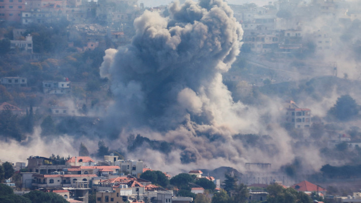 תקיפה בלבנון (צילום: REUTERS/Karamallah Daher REFILE )