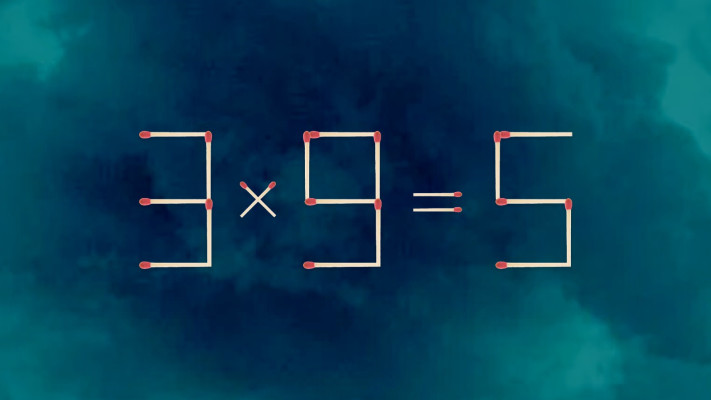 עליכם להזיז גפרור אחד בלבד, האם תצליחו?