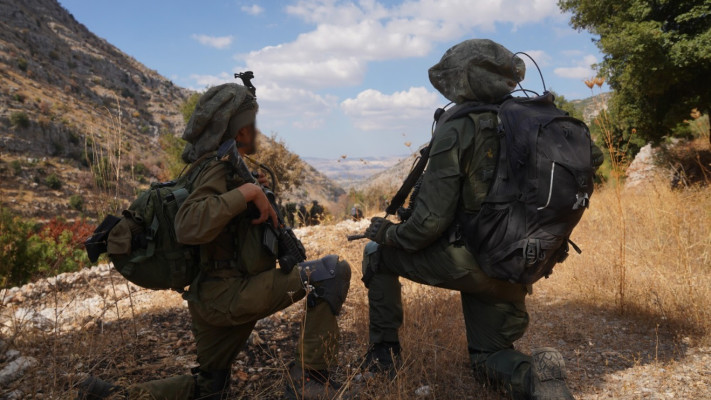 יחידת האלפיניסטים במרחב שבעא (צילום: דובר צה''ל)