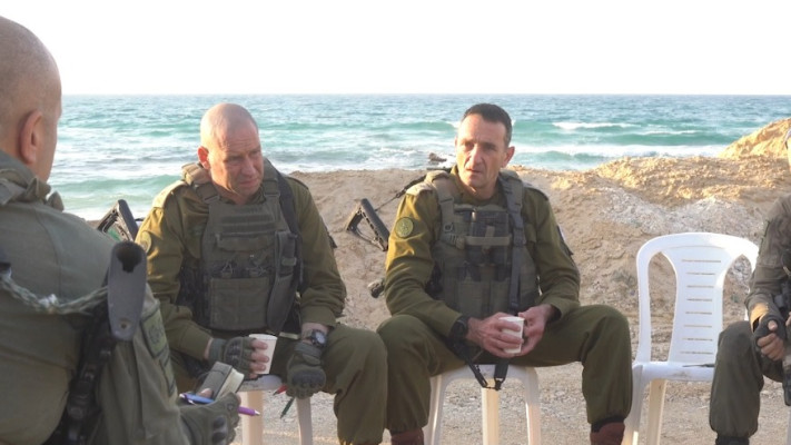 הרצי הלוי, ירון פינקלמן (צילום: דובר צה''ל)