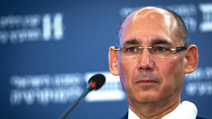 אמיר ירון נגיד בנק ישראל בכנס הורוביץ (צילום: יונתן זינדל, פלאש 90)