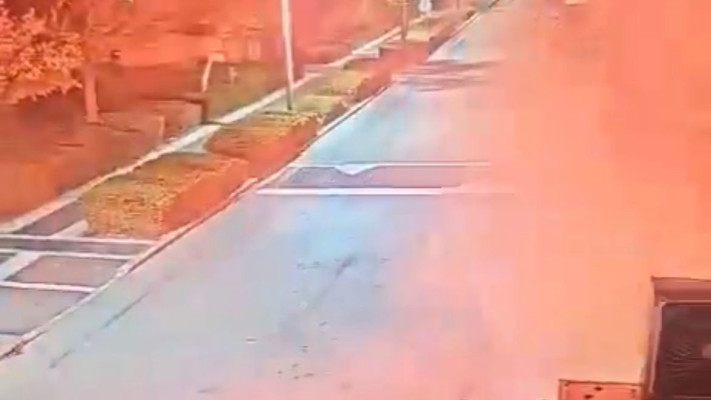 מתחם הבית בקיסריה לאחר ירי פצצות התאורה