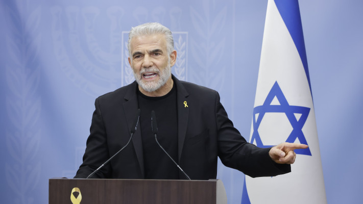 יו''ר האופוזיציה יאיר לפיד (צילום: מרק ישראל סלם)