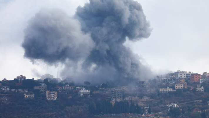 תקיפה בלבנון (צילום: REUTERS/Karamallah Daher)