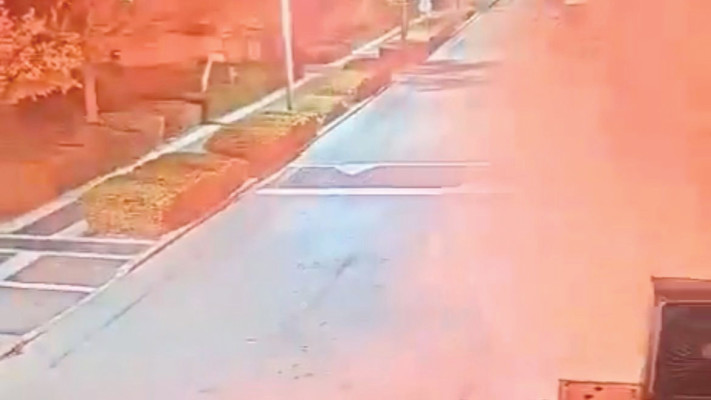 מתחם ראש הממשלה, ירי פצצות התאורה (צילום: שימוש לפי סעיף 27א')