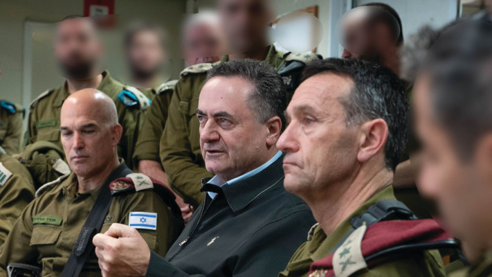 הרצי הלוי וישראל כץ (צילום: אריאל חרמוני משרד הביטחון)