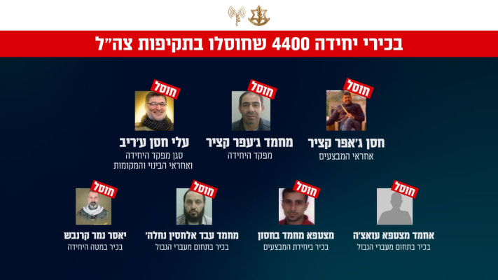 מפקדי יחידה 4400 שחוסלו על ידי צה''ל