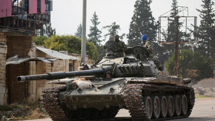 כוחות המורדים בסוריה, נובמבר 2024 (צילום: רויטרס)