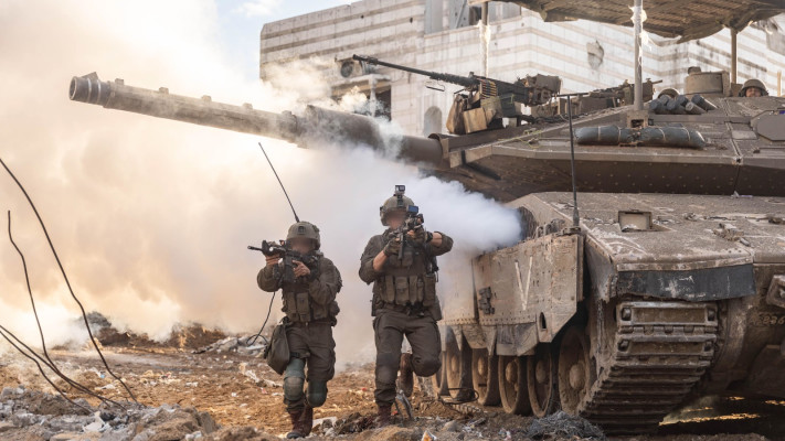 פעילות כוחות כפיר בבית לאהיה (צילום: דובר צה''ל)