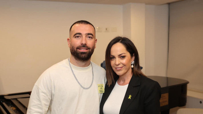 הילה קניסטר בר דוד ועומר אדם  (צילום: אור גפן)