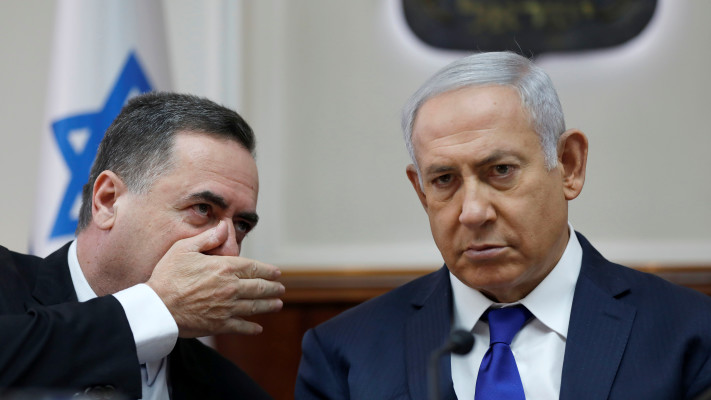 בנימין נתניהו, ישראל כ''ץ (צילום:  Abir Sultan/Pool via REUTERS)