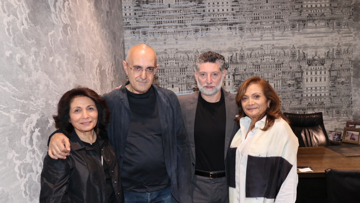 דליה טופול, שף אסף גרניט, בני מורן וסולאנג הנדלר   (צילום: רפי דלויה)