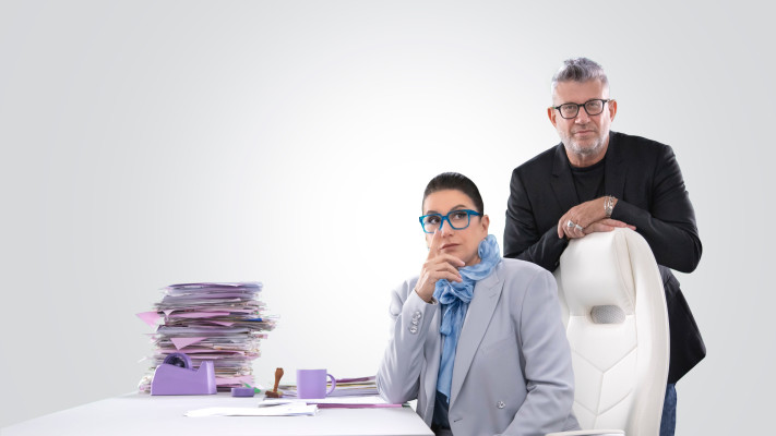 אלדד תמיר ורותי ברודו (צילום:  דן לב)