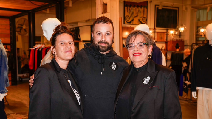 סיביל גולדפיינר, תומר אלמוזנינו ורומי קמינר גולדפיינר (צילום: תמיר חיון)