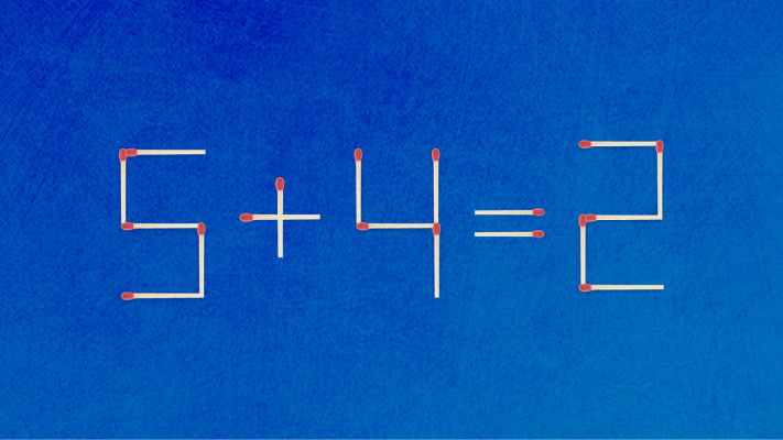 האם תצליחו לפתור את המשוואה באמצעות הזזת גפרור אחד בלבד?