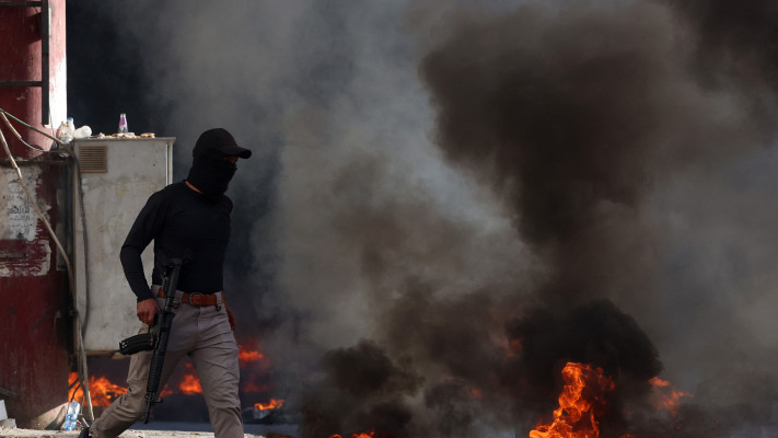 מחבל בג'נין (צילום: AFP via Getty Images)
