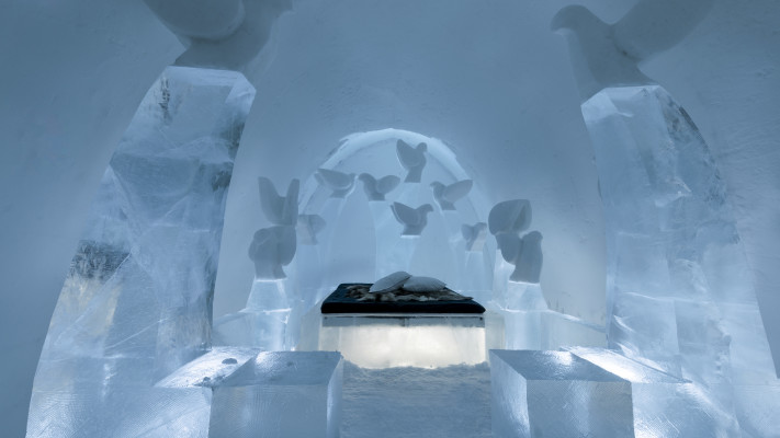Flight, Laura Marcos & Coralie Quincey, ICEHOTEL 35 (צילום: אסף קליגר)