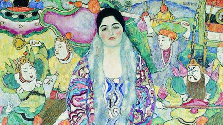 _גוסטב קלימט, דיוקן פרדריקה מריה בר 1916  (צילום: באדיבות אוסף / ארכיון מוזיאון תל אביב לאמנות)