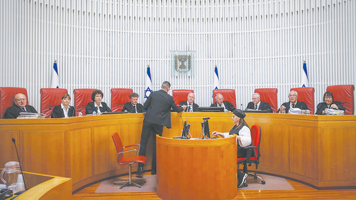 דיון בג''ץ- חוק הגיוס (צילום: פול עמית שאבי)