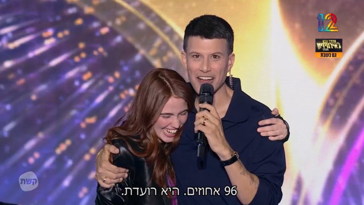 אסי עזר ועלמה מימון דה רזון, ''הכוכב הבא לאירוויזיון'' (צילום: באדיבות קשת 12)