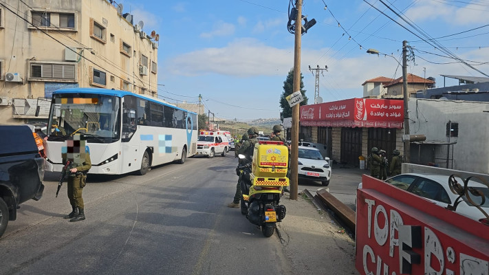 זירת אירוע הירי בשומרון (צילום: תיעוד מבצעי מד''א)