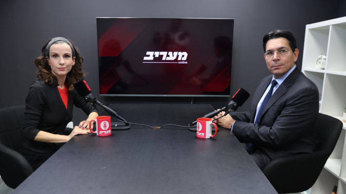 אנה ברסקי ודני דנון שגריר ישראל באו''ם (צילום: אלוני מור)