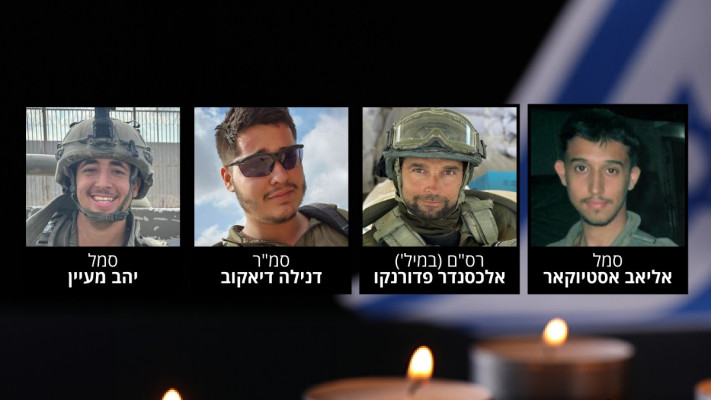 אליאב אסטויקאר, אלכסנדר פדרונקו, דנילה דיאקוב, יהב מעין (צילום: דובר צהל)