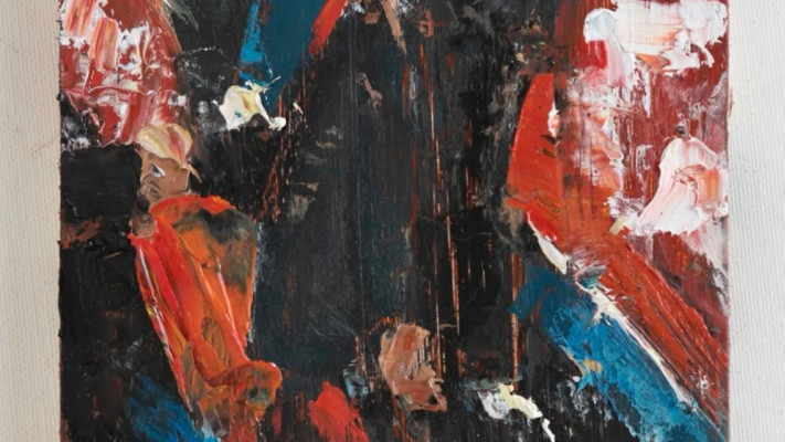 עידו מרקוס, המתמחה, שמן על עץ, 2024