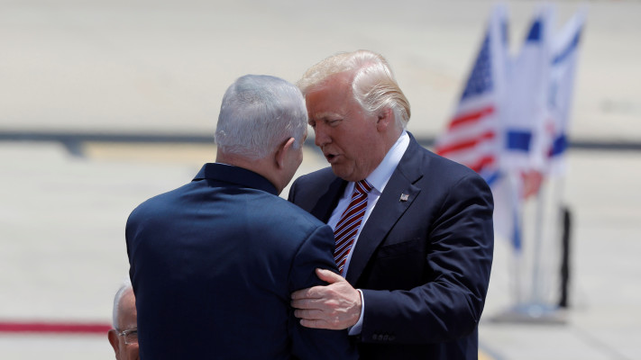 דונלד טראמפ, בנימין נתניהו (צילום: REUTERS/Amir Cohen)