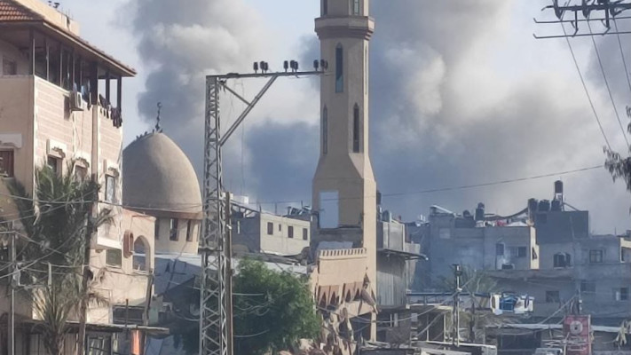 הפצצה בעזה בצל ההכרזה על הפסקת אש