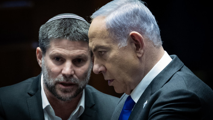 בנימין נתניהו, בצלאל סמוטריץ' (צילום: יונתן זינדל, פלאש 90)