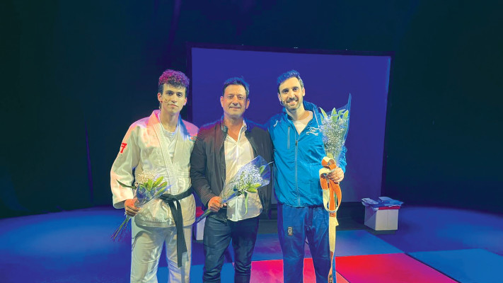 טל דנינו, אורן סמג'ה וגל ברק  (צילום: באדיבות תאטרון השעה)