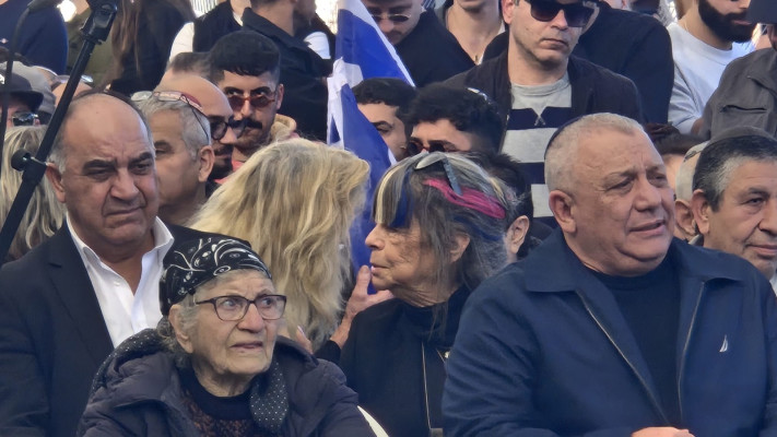 גדי איזנקוט בהלוויה של אורון שאול ז''ל (צילום: שלומי גבאי)
