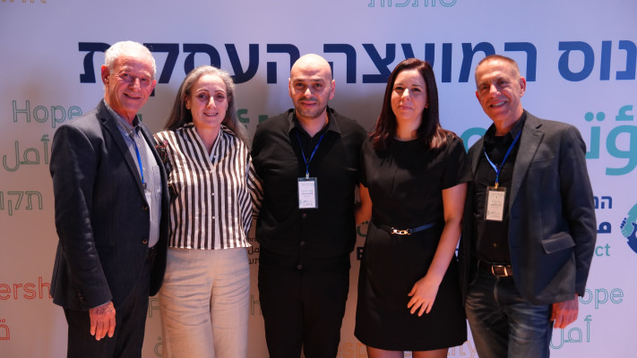אייל מליס, נוא ג'השאן-בטשון, שאדי חדאד, רים יונס ועודד גרא (צילום: מוחמד פאעור)