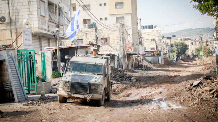 כוח צה''ל בג'נין (צילום: נאסר אשתייה, פלאש 90)