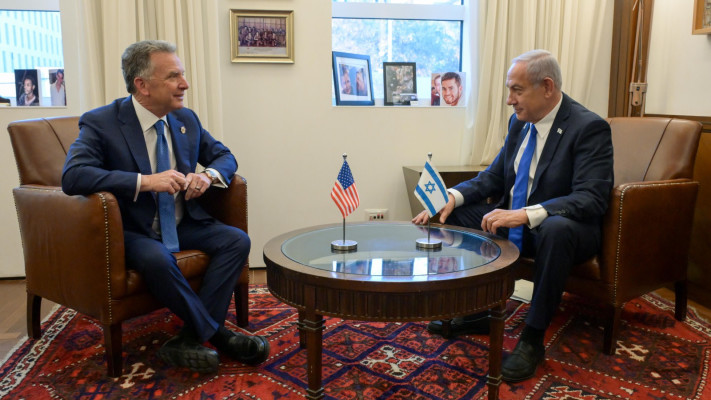 סטיב וויטקוף ובנימין נתניהו (צילום: מעיין טואף, לע''מ)