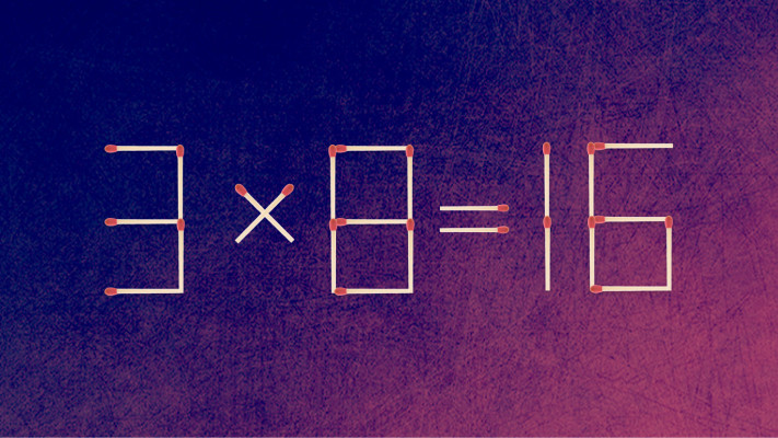 האם תצליחו לפתור את המשוואה באמצעות הזזת גפרור אחד בלבד?