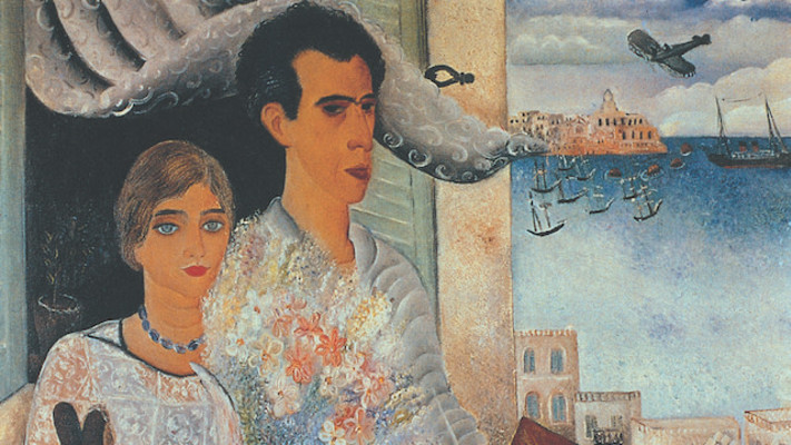 המאורשים, 1929, שמן על בד, אוסף מוזיאון בית ראובן (צילום: ארכיון מוזיאון בית ראובן)