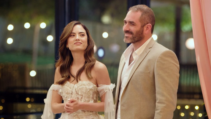 חן גולן וברק מור מ''חתונה ממבט ראשון'' (צילום: צילום מסך קשת 12)