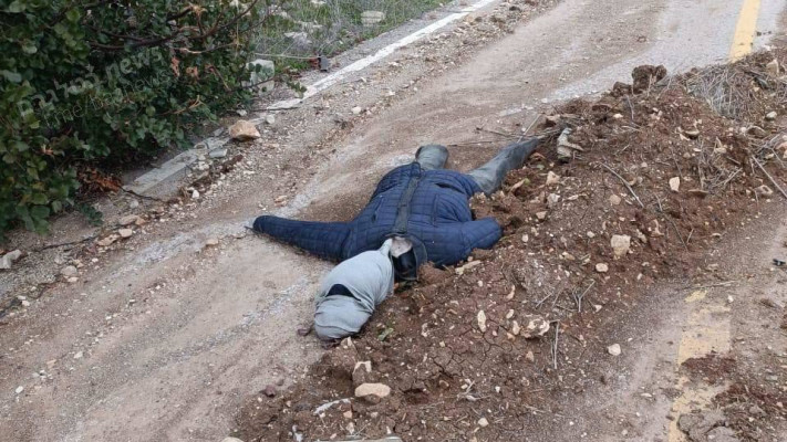 המטרה: למשוך את המחבלים ל״גופה״ כדי לאסוף אותה (צילום: רשתות ערביות)