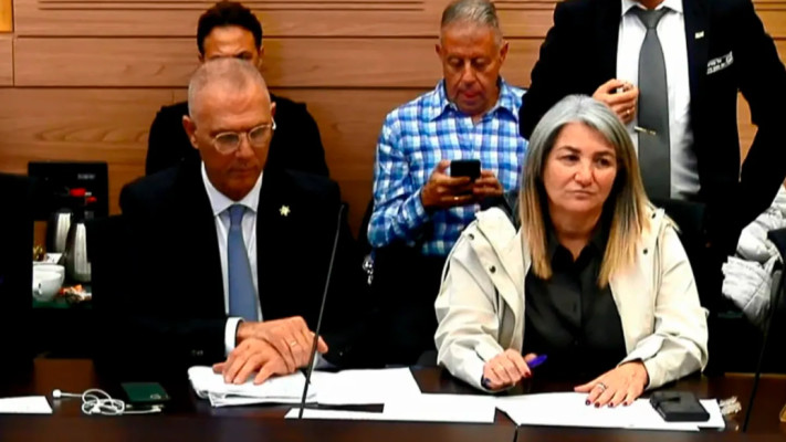 דרורית שטיינמץ ויוסי שלי (צילום: צילום מסך מערוץ הכנסת)