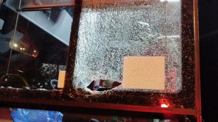 הנזק באוטובוסים שהתפוצצו בבת ים